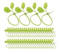 Cable Ties Straps,50 Pieces Leaf Shaped Flower Ties | Self Closing Wire Ties Plant Decoration,For Indoor Garden Patio Greenhouse And Landscape