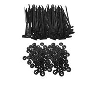 Cable Ties Wholesale Cable Tie Buckle Nylon Universal Self-Locking Zipper Bracket Clamping Bands for Car Repair Fix Wires Tie Accessories(30 Sets (60pcs))