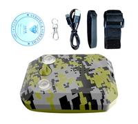Cable Trap Alarm - Metal and ABS 5.4 × 4 × 2 cm | Perimeter Alarm with 120 dB Waterproof Alert, Protection for Camping, Site Monitoring, Portable Perimeter Security