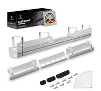 Cable Tray for Desks - Cable Duct Extendible 84 to 122 cm - Efficient Cable Management - Complete Set with Free Accessories - Easy Assembly - White