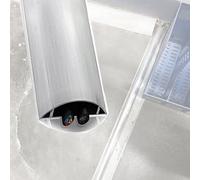 cable trunking, Aluminium Cable Trunking Paintable, With Adhesive Backing ForConceal Wires, For Prevent Pets Chewing(W 48mm/1.89in,1 pcs)