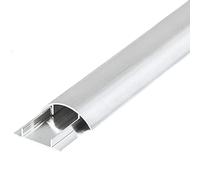 Cable Trunking, Aluminum Alloy Self Adhesive Cable Hider, Cord Cover for Floor, Sturdy Anti Stomping Semicircle Protector for Home Office Outdoor
