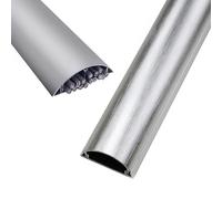 Cable Trunking Floor Cover With Adhesive Backing, Aluminum, 56-115x16-32mm, 1m, 1-10 Pcs(W 56mm/2.2in,10 pcs)