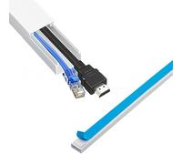 Cable Trunking for Wires Self Adhesive White Plastic Cable Cover - Mini Trunk 16mm x 25mm x 1 Metre Length