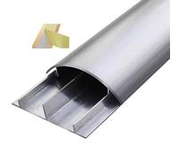 Cable Trunking Kit, Aluminum Alloy Half Round Cable Cover, Multicolor, Multiple Sizes, 1m(Silver-NO.10-W-98mm(3-43/50in))