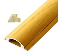 Cable Trunking Kit, Aluminum Alloy Half Round Cable Cover, Multicolor, Multiple Sizes, 1m(Yellow-NO.3-W-28mm(1-1/10in))