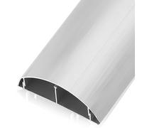 Cable Trunking Kit, Half Round Self-Adhesive Corner Wire Hider,Aluminium Duct,Speaker,For Wall Mount TV Cables Cover Trunk(12#)