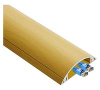 Cable trunking raceway, 1m long Self Adhesive Cord Management tidy Channels for Home Offices Wall or Floor Corners, tv wire hider cover(Yellow,Width 50mm)