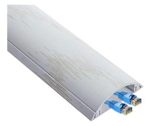 Cable trunking raceway, 1m long Self Adhesive Cord Management tidy Channels for Home Offices Wall or Floor Corners, tv wire hider cover (Color : White, Size : Width 40cm)