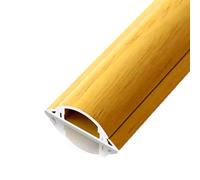 Cable Trunking Self Adhesive, 1m Aluminum Alloy Half Round, Pack Of 2, Multiple Sizes, Multicolor(Yellow,5#)