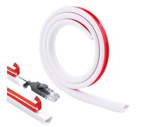 Cable Trunking Self Adhesive 1m Wire Hider for Cables Flexible Conduit Trunking for Electric Cables Wall Cable Covers for Hiding TV Cables Easy-to-Install Wire Trunking for Home