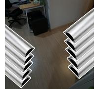 Cable trunking self adhesive, Aluminum Alloy Self-Adhesive Cable Cover 22-70mm Width 50-180cm Length Multicolor(A- 10 PCS,L x Outer Width 150cm x 50mm)