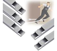 Cable trunking self adhesive, Stainless Steel Cable Raceway Cord Covers Pack Of 4, 5, 10 Multiple Sizes(10 PCS,L W H 150CM x 2CM x 1CM)