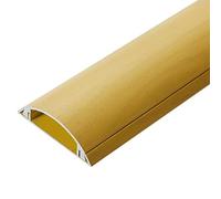 cable trunking, Wire Hider Floor Cord Concealer for Wall under Desk Corner Tv Speaker Wires, Wood Grain D Schannel Long 100Cm(C,Width 50Mm)