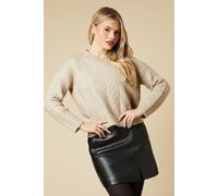 Cable V Neck Jumper Dorothy Perkins Camel S
