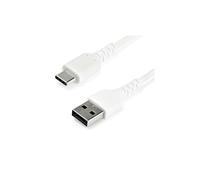 StarTech 2m/6.6ft USB-A to USB-C Cable, White, 3A, USB 2.0