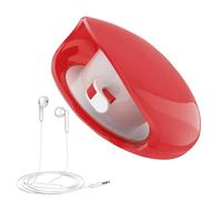 Cable Winder - Automatic Cable Tidy Reel | Retractable Cord Organizer Reel | Phone Cord Holder Retractable Cable Reel | Small Winder Case for USB Cable, Headset Cord, Wire Charger Cable, red, 説明