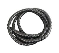 Cable winding tube, Wire Management Sleeve Flexible Spiral, Wrap Cable Sleeving Tube Multiple Sizes Black Plastic 2 Meter(35mm 2meter)