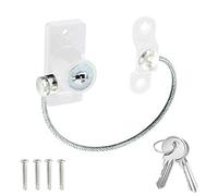 Cable Window and Door Restrictor Lock in Black or White 200mm White