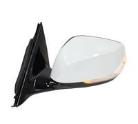 Cable Wing Door Mirror 7 Pins Manual Folding Heated Car Side Reraview Mirror Assembly For Infiniti Q50 2014-2018 2019 2020 2021(White Left)