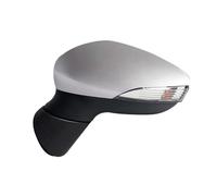 Cable Wing Door Mirror For For Fiesta 2009-2017 For MK7 MK8 2008-2012 Car Rearview Mirror Assembly With Indicator Light Manual Folding(Silver Left)