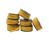 Cable Wire Marker, Cable Markers Pack of 10 Rolls PVC Number 0-9 Multiple Sizes(2.5mm)