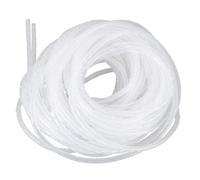 Cable Wire Organizer Manager Spiral Wrap Band 6mm Dia 15M Length White