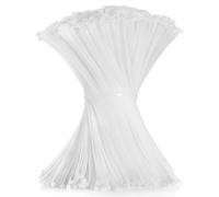 Cable Zip Ties 12 inch Cehony 1000 Pack White Cable Ties 300mm x4.5mm Heavy Duty 50lbs Tensile Strength Nylon Plastic Clear Zip Ties for Outdoor Multi-Purpose Self-Locking UV Resistant Wire Ties Wraps