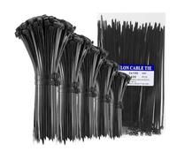 Cable Zip Ties, 1500 Pack Assorted Sizes, Self-Locking UV Resistant, Ideal for Home, Office and Garden (4/6/8/10/12 Inch)