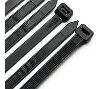Cable Zip Ties Heavy Duty 12 Inch, Ultra Strong Plastic Wire Ties with 120 Pounds Tensile Strength, 100 Pieces, Nylon Tie Wraps with 0.3 Inch Width in Black & White, Indoor and Outdoor UV Resistant