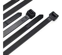 Cable Zip Ties Heavy Duty 26 Inch, Ultra Strong Plastic Wire Ties with 180 Pounds Tensile Strength, 50 Pieces, Durable Nylon Black tie Wraps, Indoor and Outdoor UV Resistant, Quality Cable Ties