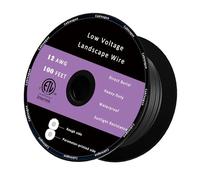 Cableague 12/2 Low Voltage Landscape Lighting Wire 100ft 12AWG*2C Waterproof Conductor Outdoor Direct Burial 100 feet Black