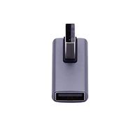 Cablecc 10Gbps Male to Female USB3.0 Extension Power Data Video Adapter 90 Degree Low Profile Right Angled Type