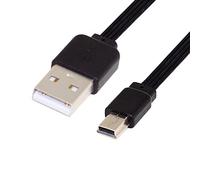 cablecc 13cm USB 2.0 Type-A Male to Mini 5Pin USB Male Male Data Flat Slim FPC Cable for FPV & Disk & Phone
