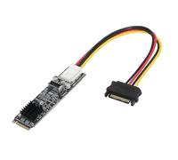 Cablecc 20Gbps USB 3.1 Front Panel Socke Type-E t to M-Key NVME NGFF Express Card Adapter for Motherboard ASM3242 Chipset