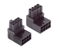 cablecc 2pcs/lot 90 Degree Up Down Angled ATX 8P Male to Female Power Header Adapter for GPU Graphics Card