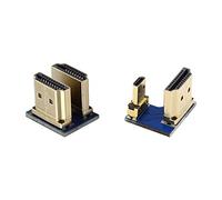 cablecc 2pcs/Set HDMI to Micro HDMI Type A to Type-D Male Connector Socket Opposite U Shape Back Angled for Raspberry PI 3B/3B+/4B