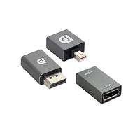 Cablecc 3pcs/Set Mini DisplayPort 1.2 4K 60hz to DP Adapter Male Female Ultra-HD UHD for Video PC Laptop TV
