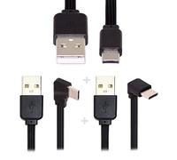 Cablecc 3pcs USB 2.0 Type A Male to USB C Type C Male Angled Flat FPC Cable for FPV & Disk & Phone 13cm