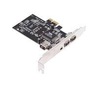 Cablecc 400Mbps PCI-E 1X 4X 16X to 4 Ports Firewire 400 Capture Card IEEE 1394a PCI Express Card 6Pin and 4Pin IEEE-1394 Adapter