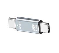 Cablecc 40Gbps Male to Male Straight USB4 Type C Connector 100W Power Data 8K Video Adapter for Laptop Phone