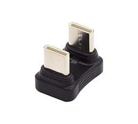 cablecc 480Mbps USB-C Type C Male to Male Coupler Extender Power Data Adapter Opposite U Shape Back Angled for Power Bank Phone Laptop