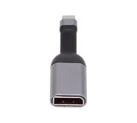 cablecc 4K 60Hz USB-C Source to Displayport Sink HDTV Adapter, Ultra Thin Flat Cable 1080P for Laptop, Tablet, Phone