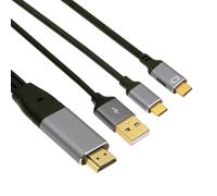 cablecc 4K HDMI Source to Type C USB-C Touch Screen Displays Male 4K HDTV Cable for Laptop Monitor 2.0m