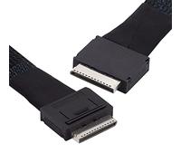 cablecc 50 cm OCuLink PCIe PCI-Express SFF-8611 8X 8-Lane to OCuLink SFF-8611 8X SSD Data Active Cable
