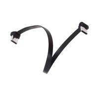 cablecc 65W ltra Slim Flat Power Data USB-C Type C to USB-C Cable Angled Connector Fast Charge for Laptop Tablet Phone 20CM