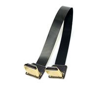 Cablecc CYFPV Dual 90 Degree Down Angled HDMI Type A Male to Male HDTV FPC Flat Cable 20cm for FPV HDTV Multicopter Aerial Photography