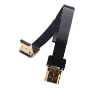 Cablecc CYFPV FPV HDMI Male to Up Angled 90D HDMI Male HDTV FPC Flat Cable for FPV HDTV Multicopter Aerial Photography (50cm)