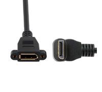 Cablecc DisplayPort Display Port Male to Female 90 Degree Up Down Angled Extension Cable (Up Angled)