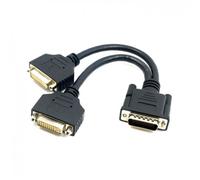 Cablecc DMS-59pin Male to Dual DVI Female Splitter Extension Cable for PC Graphics Card